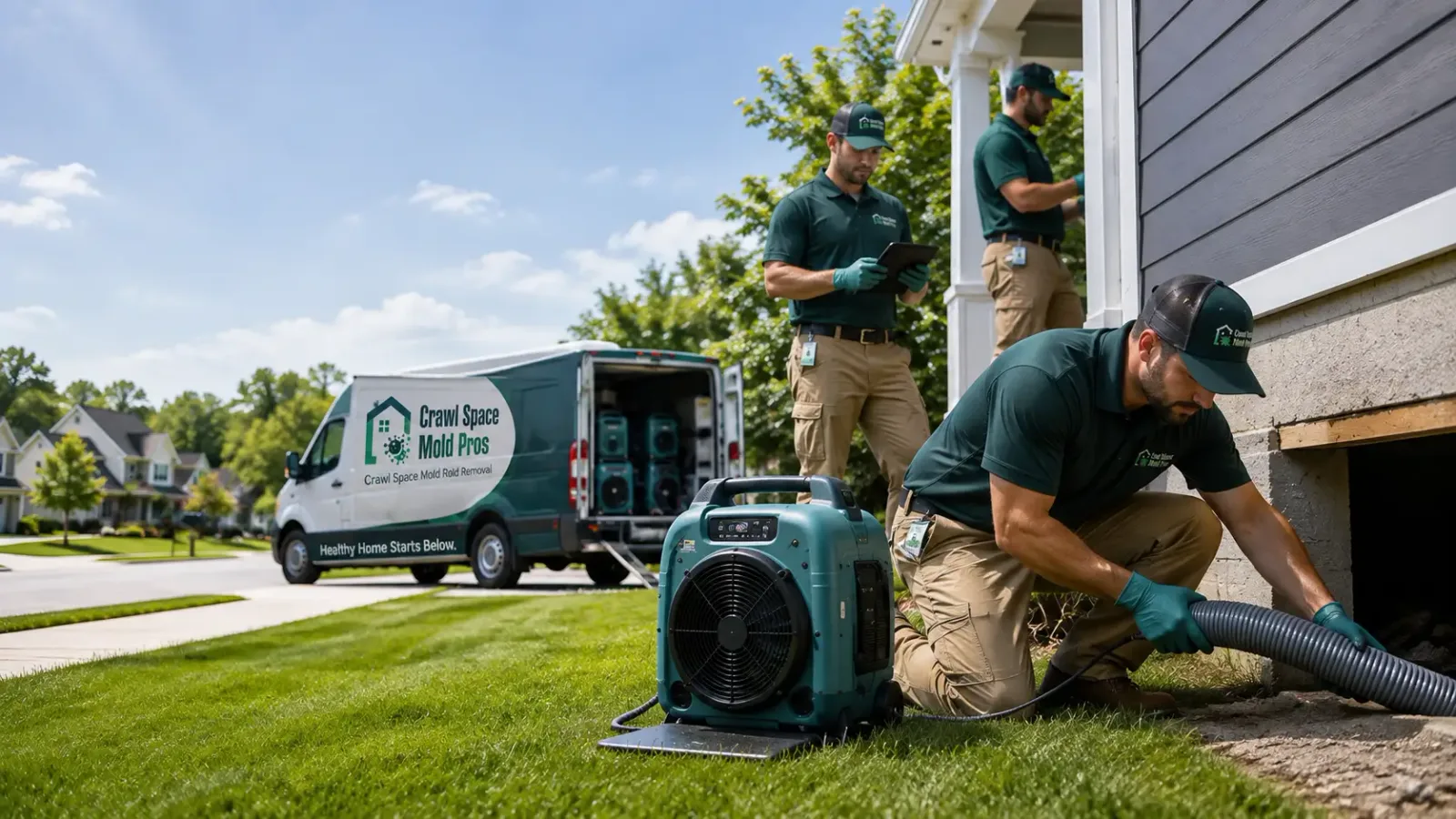 Crawl Space Mold Removal in Harrisburg, OH